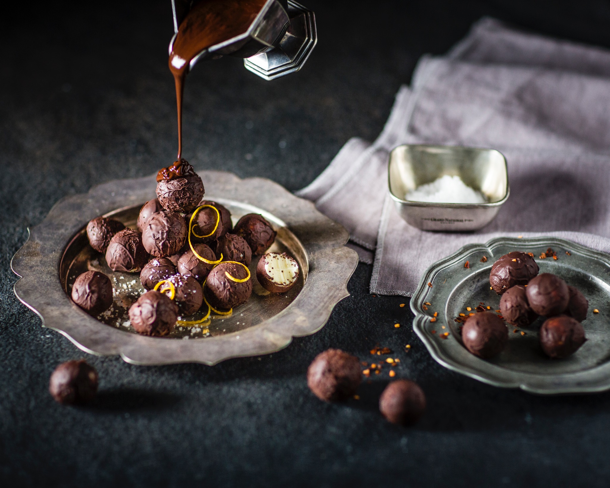 Chocolate food photography by Flat Art